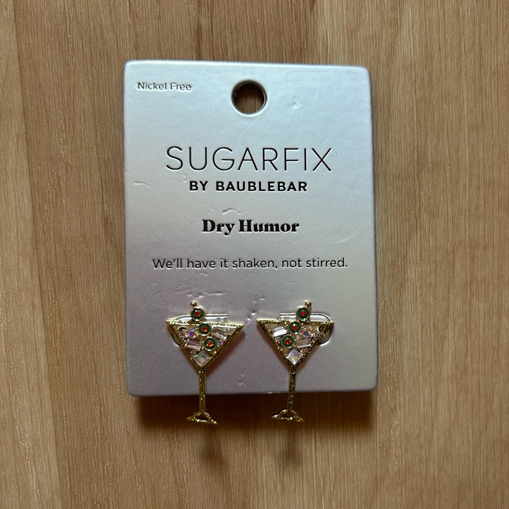 BaubleBar Sugarfix Dirty Martini Earrings